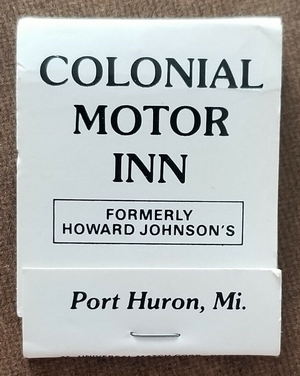 Colonial Motor Inn (Howard Johnsons) - Matchbook